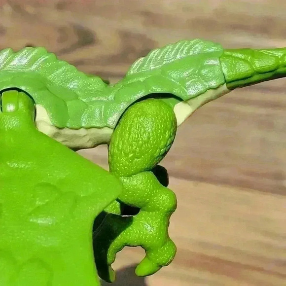 JURASSIC WORLD MATTEL 2018 PTERODACTYL / VELOCIRAPTOR FISHER BLUE/GREEN - Picture 11 of 14